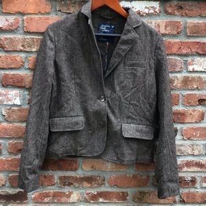 American eagle brown twill women’s blazer